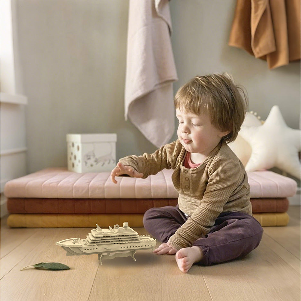 Feltor 3D puzzle for kids, felt luxury cruise ship three-dimensional puzzle, DIY children's ship model kit, can be used as desktop decoration, give children an excellent toy birthday gift