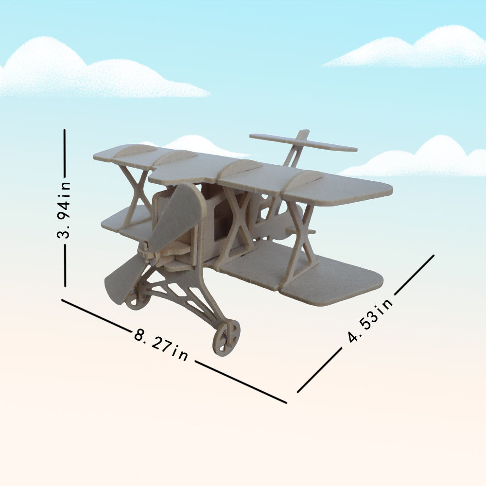 Feltor Children's Educational Felt Glider 3D Stereo Puzzle, DIY Aviation Model Kit, Can Be Used as Room Decoration, Interesting Toy Gift Choice