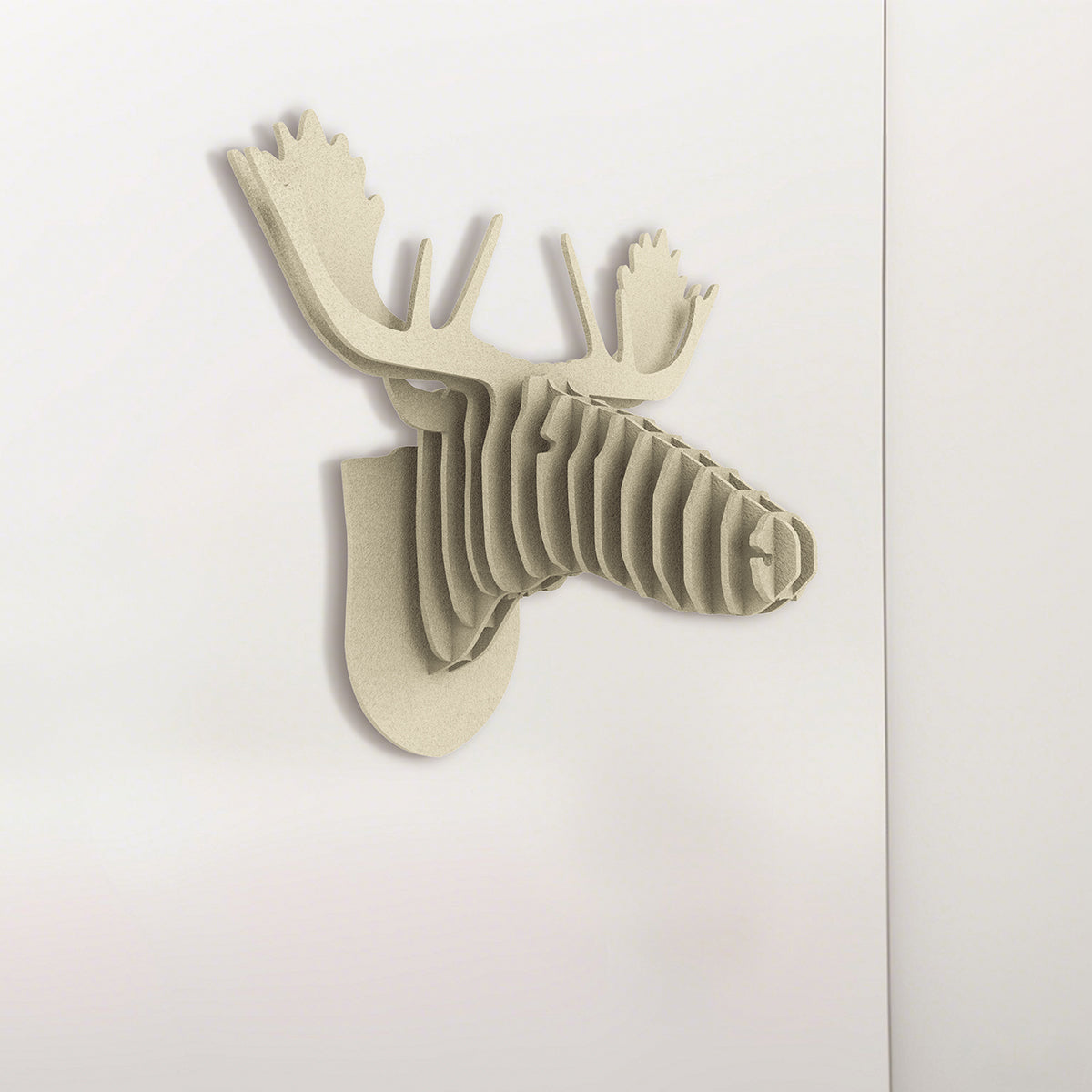 Feltor Felt3D Deer Head Wall Decor - Faux Taxidermy Deer Head Wall Art With Adhesive And Metal Hooks For Living Room, Office And Bedroom Elk Antler Hanging Décor
