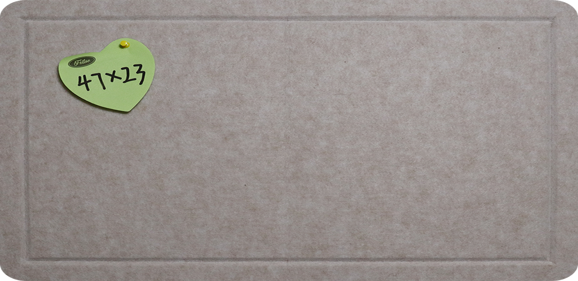 Tablero de corcho alternativo Feltor, tablero de fieltro para imágenes de 23" x 15"/ 29" x 23"/ 47" x 23"/ 47" x 29", contiene 1 caja de chinchetas, mejor decoración de pared para el hogar que un rollo de tablero de anuncios de papel - Beige