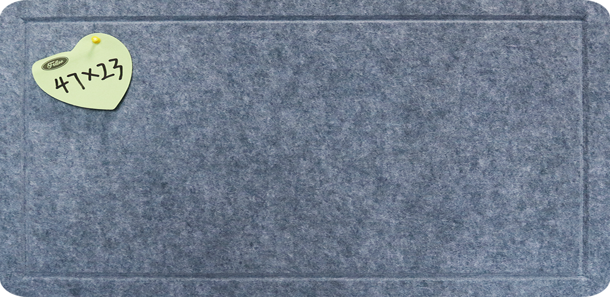Póster de pared de fieltro Feltor, tablero fotográfico de 23" x 15"/29" x 23"/47" x 23"/47" x 29", con 1 caja de chinchetas para decoración de paredes de aulas y dormitorios - Grises