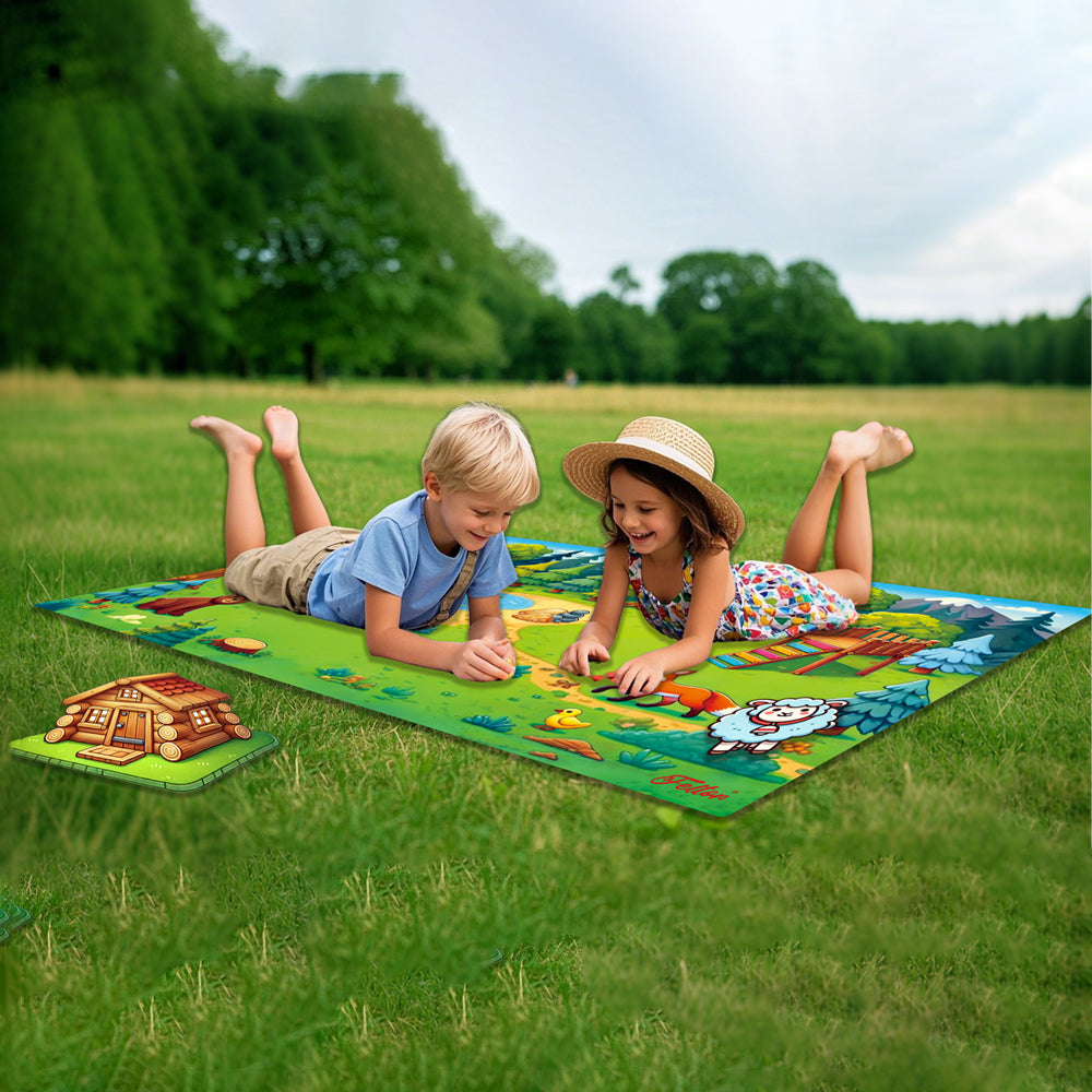 FELTOR Ultra-Thick Oversize Felt play Camping Mat for Outdoor Bivouac, Hiking, Picnic, Beach, Game, Sporting, Amusement, Interactive Learning Activity, Indoor & Outdoor Rug & Blanket