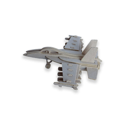 Feltor 3D puzzle for kids, felt fighter plane 3D puzzle, DIY children's airplane model kit, can be used as desktop decoration, give children an excellent toy birthday gift