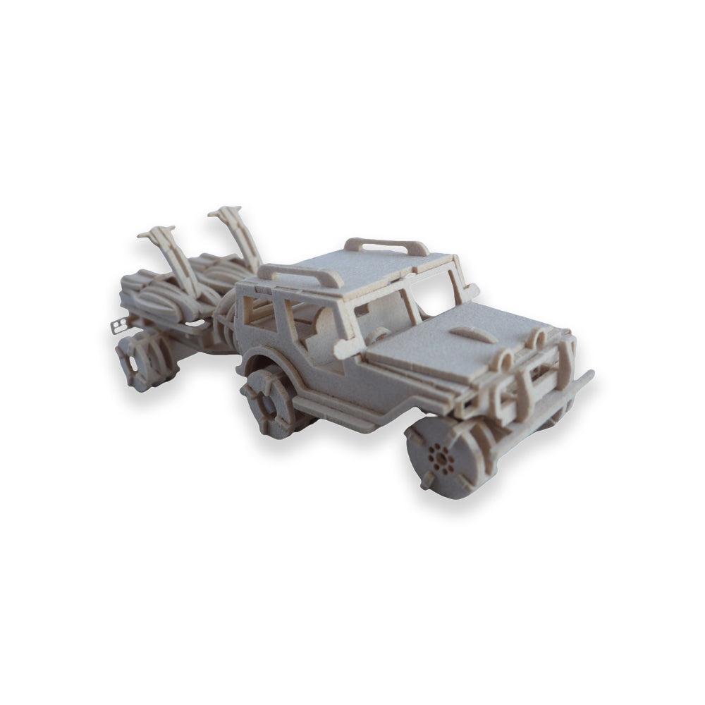 Feltor 3D Puzzles for Kids, Felt Jeep Stereoscopic Puzzles, DIY Model Car Kits for Kids, Can Be Used as a Desk Decoration, A Great Toy Birthday Gift for Kids