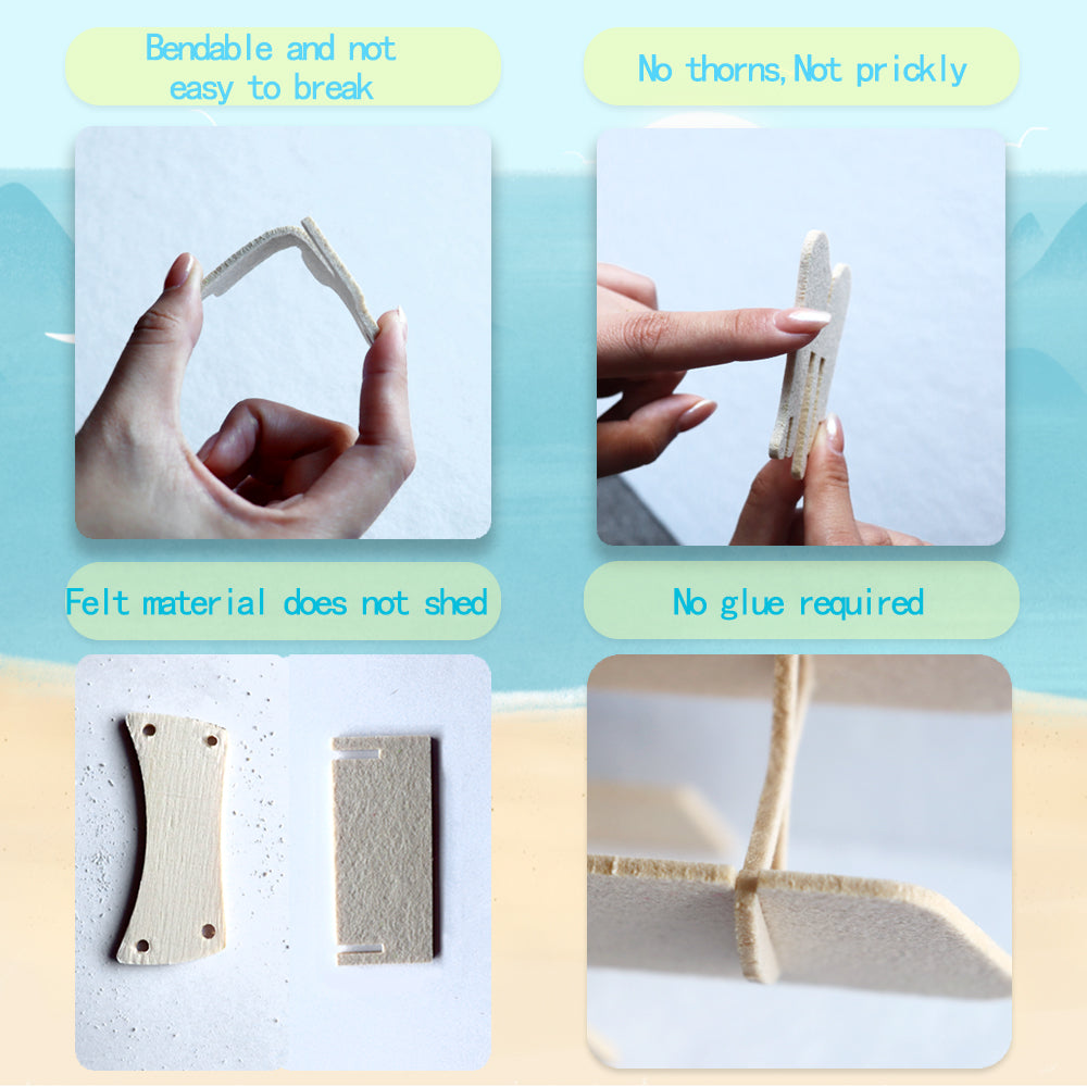 Feltor 3D puzzle for kids, felt sailboat 3D puzzle, DIY model kit, felt handmade ornaments, sailboat 3D puzzle