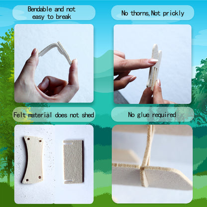 Feltor 3D Spider DIY Felt Jigsaw Puzzle for Kids, Insect Animal Jigsaw Puzzle Set, Educational Toys and Gifts, Different from Wooden Jigsaw Puzzles