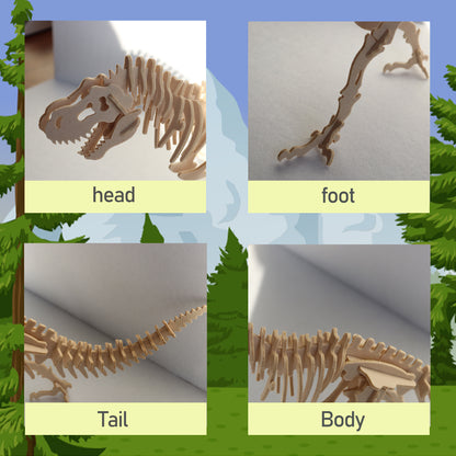Feltor 3D puzzle for kids different from wooden puzzles felt Tyrannosaurus DIY 3D puzzle dinosaur puzzle toy educational game set a good gift for children