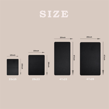 Feltor Large Bulletin Board 23"x15"/29"x23"/47"x23"/ 47"x29" Felt Board with 20 Push Pins is a Home School Office Decorative Pin Board - Black