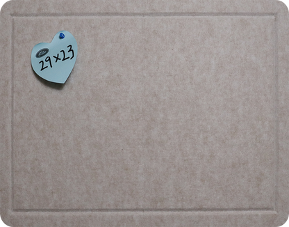Tablero de corcho alternativo Feltor, tablero de fieltro para imágenes de 23" x 15"/ 29" x 23"/ 47" x 23"/ 47" x 29", contiene 1 caja de chinchetas, mejor decoración de pared para el hogar que un rollo de tablero de anuncios de papel - Beige