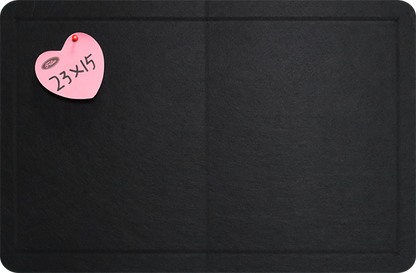 Feltor Large Bulletin Board 23"x15"/29"x23"/47"x23"/ 47"x29" Felt Board with 20 Push Pins is a Home School Office Decorative Pin Board - Black