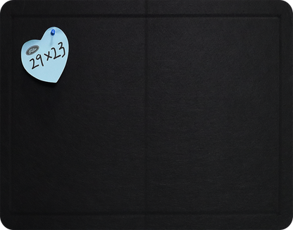 Feltor Large Bulletin Board 23"x15"/29"x23"/47"x23"/ 47"x29" Felt Board with 20 Push Pins is a Home School Office Decorative Pin Board - Black