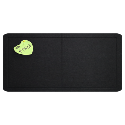 Feltor Large Bulletin Board 23"x15"/29"x23"/47"x23"/ 47"x29" Felt Board with 20 Push Pins is a Home School Office Decorative Pin Board - Black
