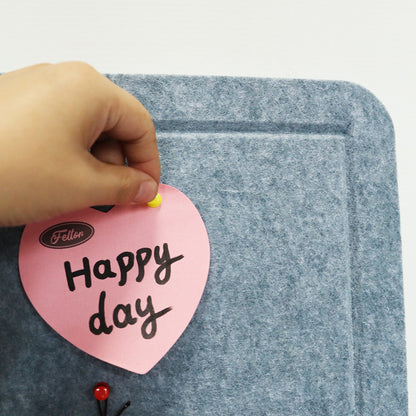 Feltor Felt Wall Poster, 23"x15"/29"x23"/47"x23"/47"x29" Photo Board, with 1 Box of Push Pins for Classroom Dorm Wall Decor - Grays