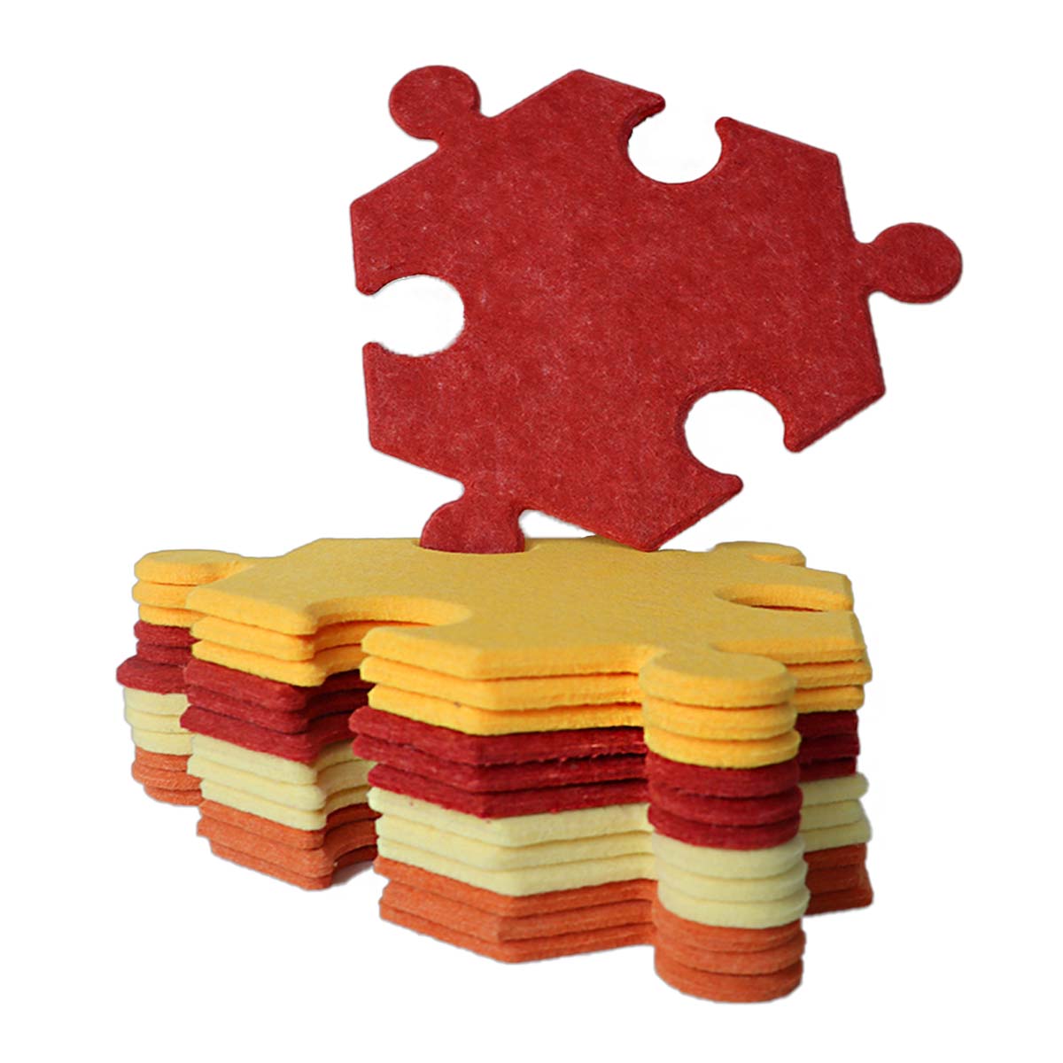 Feltor Hexagons Felt Puzzle Mat - 14 Individual Felt Boards , Portable Combination Removable, Felt carpet mat & bulletined borad, Suitable for Home and Play Areas.