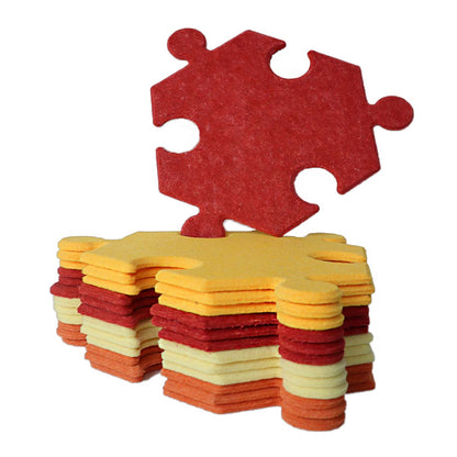 Feltor Hexagons Felt Puzzle Mat - 14 Individual Felt Boards , Portable Combination Removable, Felt carpet mat & bulletined borad, Suitable for Home and Play Areas.