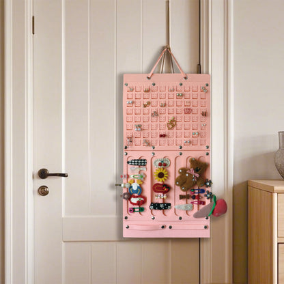 Feltor Felt Jewelry Board Organizer for Wardrobe with Separate Girls Headband Hanger, Women's Earring Hanger - Earrings and Hairpins
