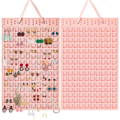 Feltor Hanging Earring Organizer Holde - Compact Earring Display for 300 Pairs, Soft Felt Material, Space-Saving Earring Hanger Hanging Organizer for Women, Girls - 1 Pack