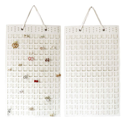 Feltor Hanging Earring Organizer Holde - Compact Earring Display for 300 Pairs, Soft Felt Material, Space-Saving Earring Hanger Hanging Organizer for Women, Girls - 1 Pack