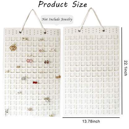 Feltor Hanging Earring Organizer Holde - Compact Earring Display for 300 Pairs, Soft Felt Material, Space-Saving Earring Hanger Hanging Organizer for Women, Girls - 1 Pack