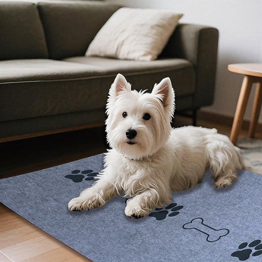 Feltor Multi-Purpose Scratch-Resistant Non-Slip Floor Protection felt pet Cats & Dogs Mats & Pads （12pcs) for Home, Car, Hotel & Crate Training Scratching Mats & Dog Kennel Liners