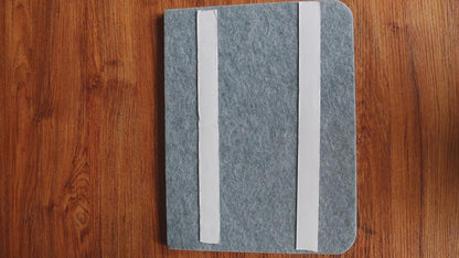 Feltor Felt Wall Poster, 23"x15"/29"x23"/47"x23"/47"x29" Photo Board, with 1 Box of Push Pins for Classroom Dorm Wall Decor - Grays
