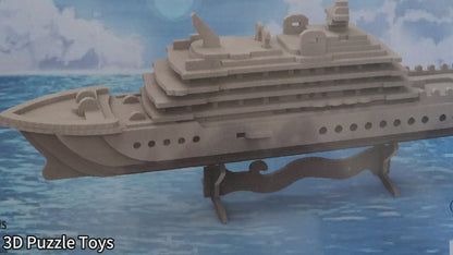 Feltor 3D puzzle for kids, felt luxury cruise ship three-dimensional puzzle, DIY children's ship model kit, can be used as desktop decoration, give children an excellent toy birthday gift